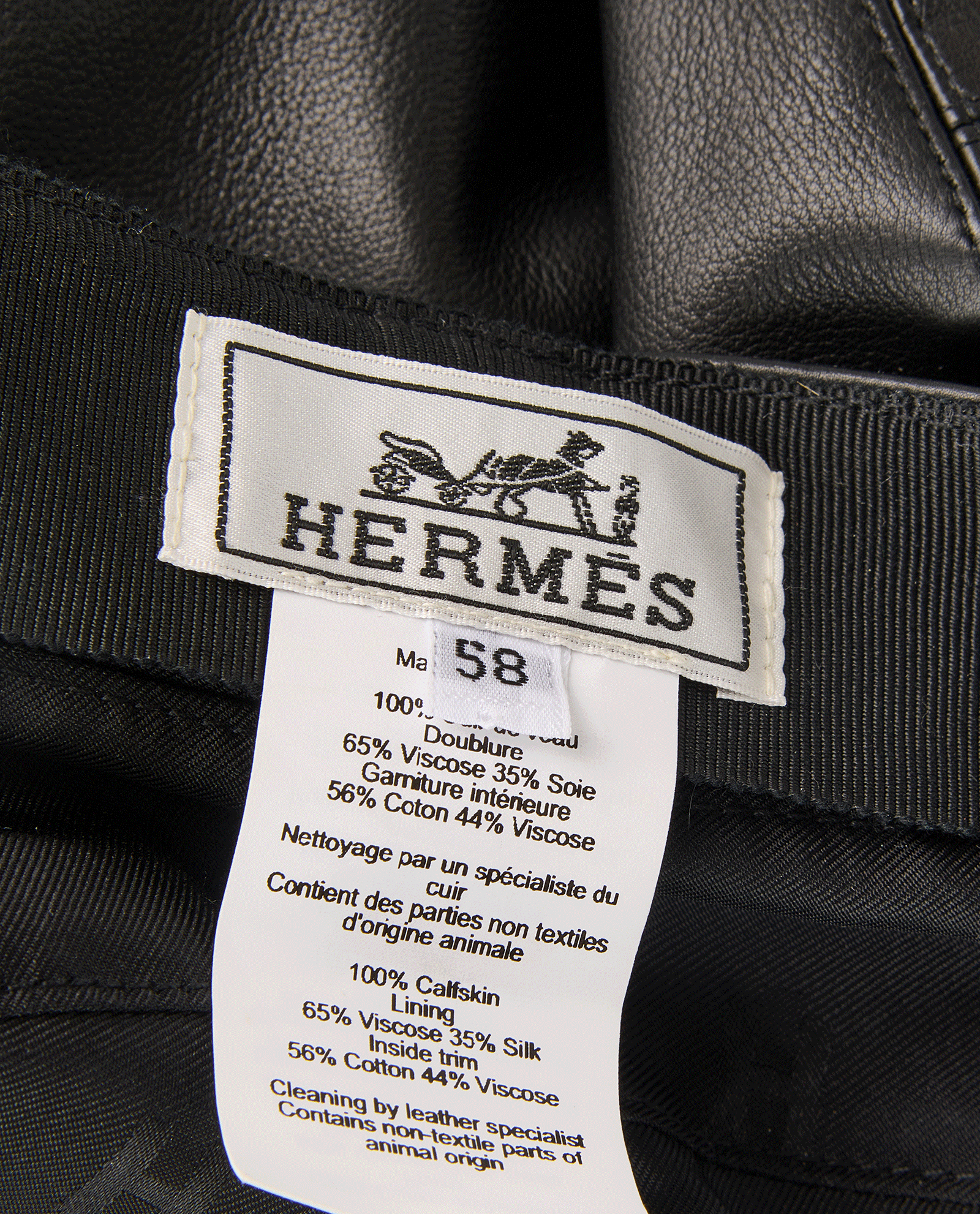 Hermes Dinard Equestre Cap, &pound;295, Accessories, Black, Leather, Other view